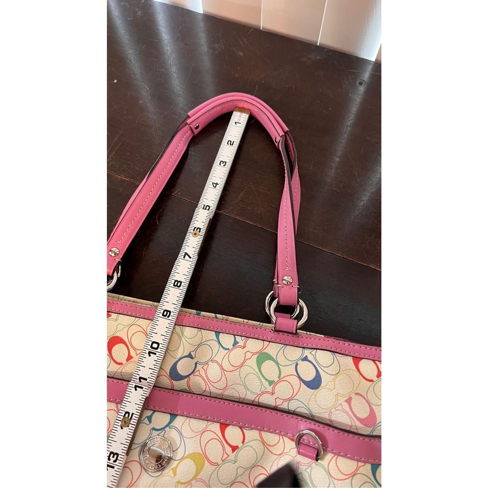 Coach Heritage Multicolor Signature Chelsea Tote Should Bag - Picture 11 of 14